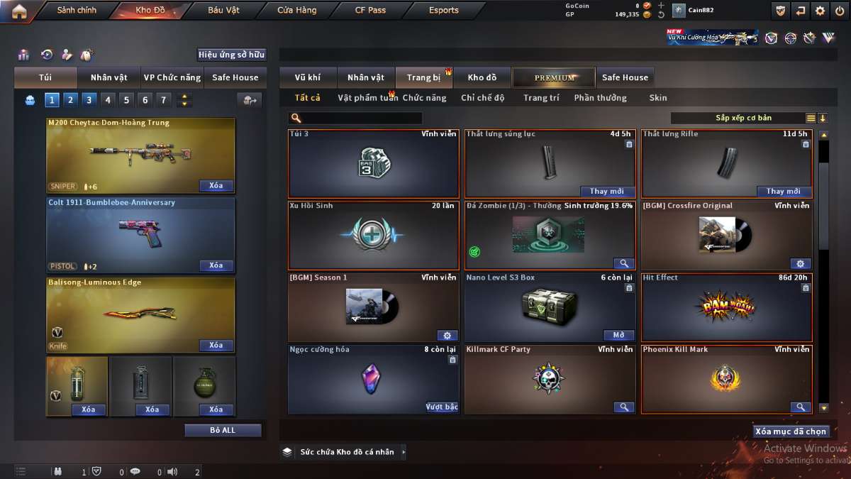 shop acc cf uy tin gia re